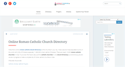 Desktop Screenshot of catholicchurches.in
